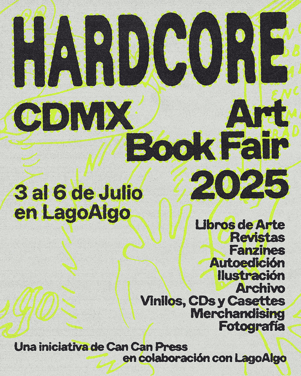 Hardcore CDMX Art Book Fairに参加します。