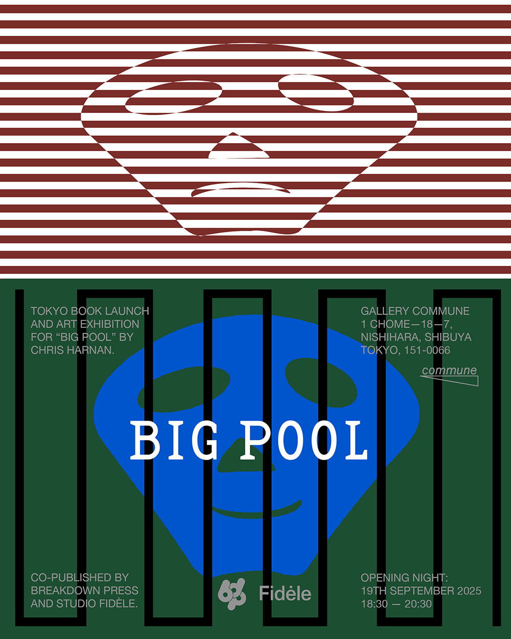 Tokyo Book Launch & Art Exhibition For “BIG POOL” by Chris Harnan