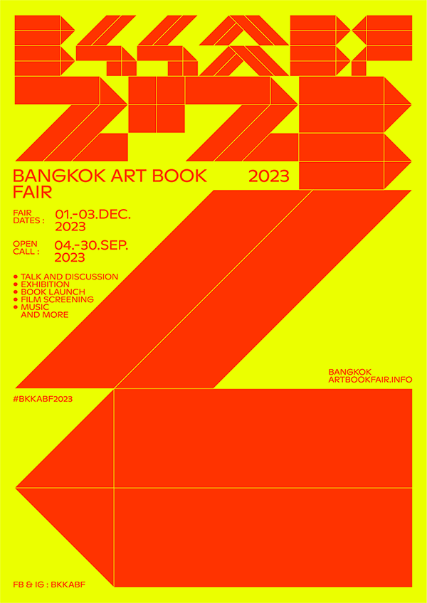 BANGKOK ART BOOK FAIR 2023に参加します。