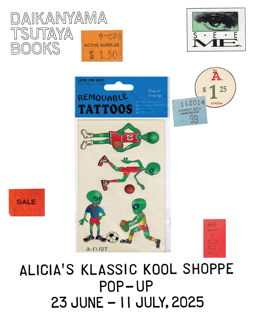 6/23(月)から代官山 蔦屋書店にてAlicia's Klassic Kool Shoppe Pop-upを開催します。