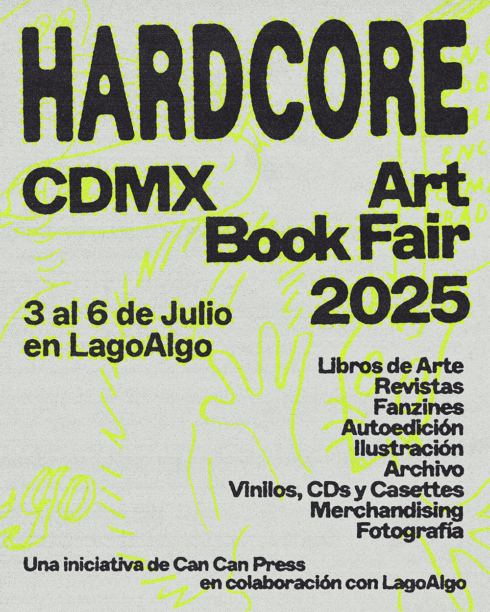 Hardcore CDMX Art Book Fairに参加します。