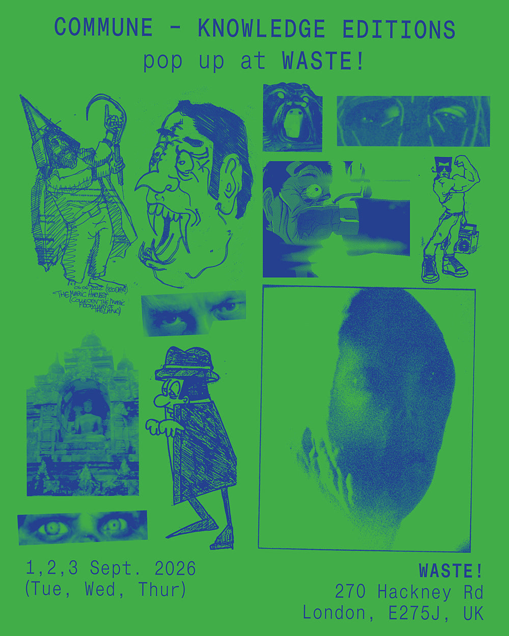 9/1(火)からロンドンのWASTE!にてcommune & Knowledge EditionsのPOP-UPを開催します。